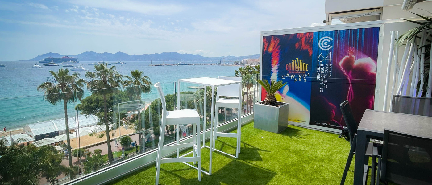 Vue de la Terrasse BNP Paribas lors du Festival de Cannes 2025