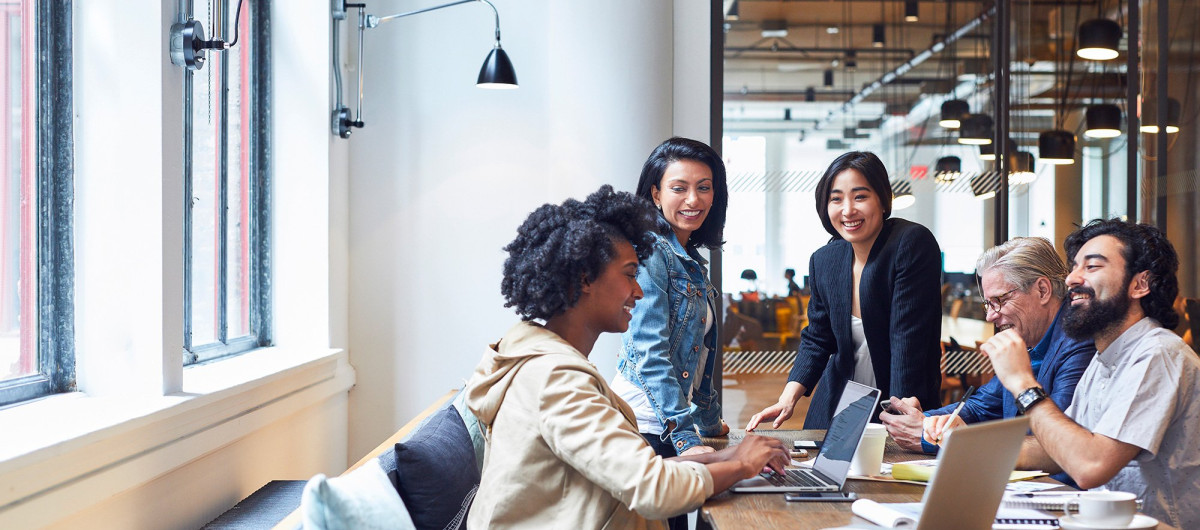 Group of people working