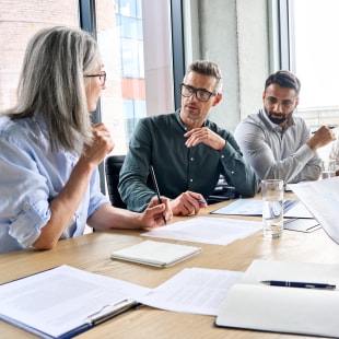 Business meeting in a company