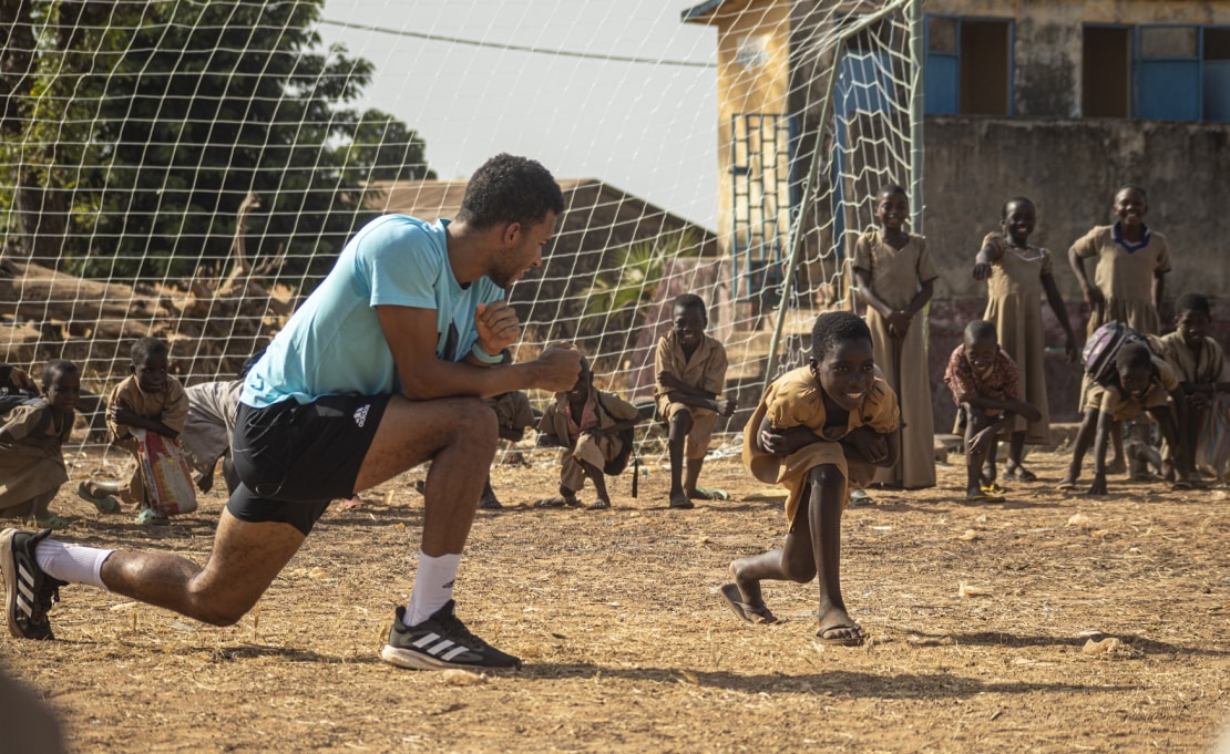 Felix Auger Aliassime in Togo / Care project (2022 Dec)