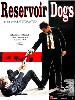 Movie poster: "Reservoir Dogs", directed by Tarantino
