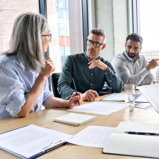 Business meeting in a company