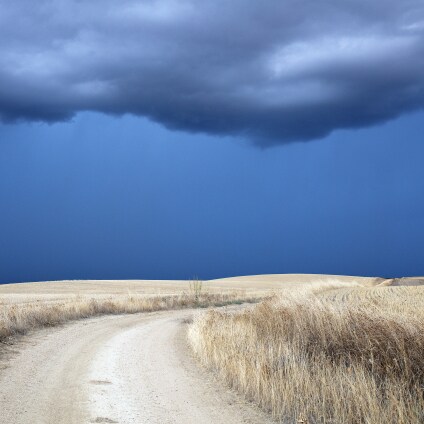 orage sur la plaine