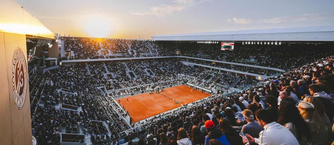 View o the Philippe Chatrier court in Roland-Garros