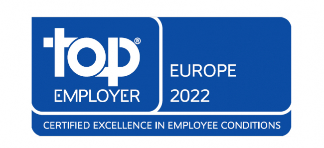 Logo Top Employer Europe 2022