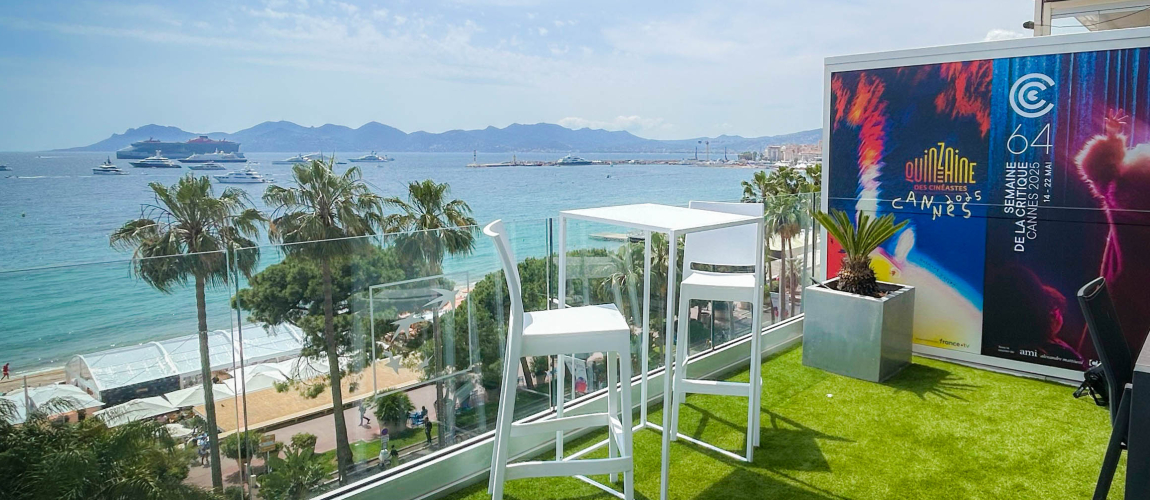 Vue de la Terrasse BNP Paribas lors du Festival de Cannes 2025