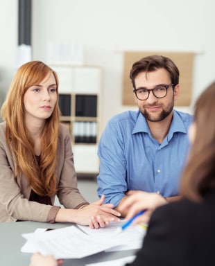 Couple in a counseling session