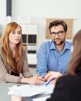 Couple lors d’une séance de conseil