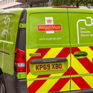 Camionette de livraison Royal Mail éléctrique