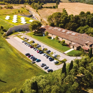 Vue aérienne du site de Technilum à Lézigno