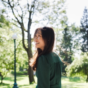 Woman standing outdoors