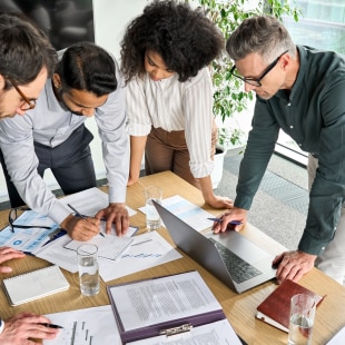 Business meeting in a company